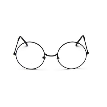 Old age spectacles prop showing oversized circular lens design