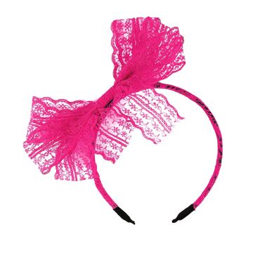 Rose 80s Party Lace Headband