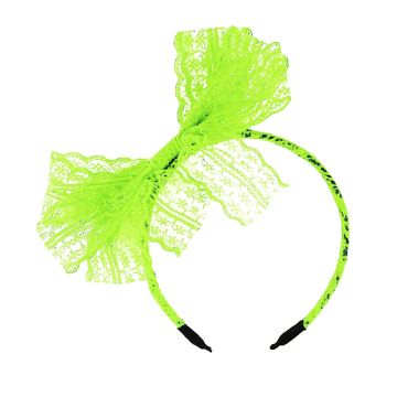 Green 80s Lace Headband