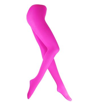 Rose Red 80s 70s Disco Opaque Womens Pantyhose Stockings Hosiery Tights tt1067-9