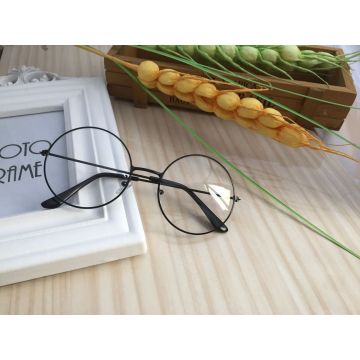 Round Wire Frame Wizard Glasses - Black Metal Costume Eyewear