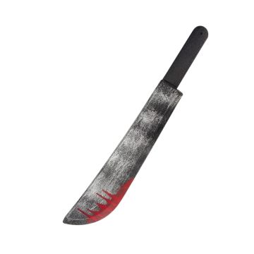 Adult Plastic Knife Prop with Blood Effect - Halloween Horror Weapon Accessory