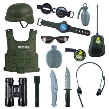 Kids Army Military Costume Set (14 items) tt1165