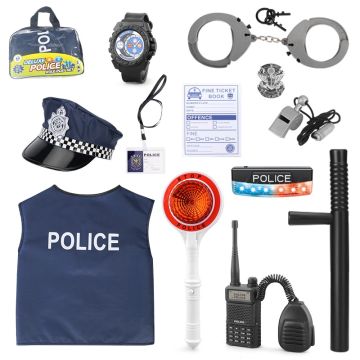 Kids Police Office Costume Set (10 items)