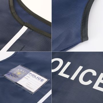 Kids Police Costume Set - 12 Piece Officer Uniform with Vest Cap & Accessories