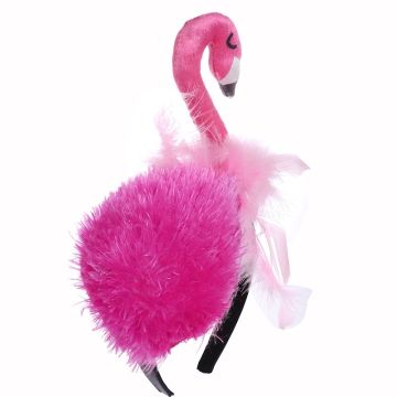 Flamingo Hat Headband - Adult Pink Tropical Bird Costume Accessory