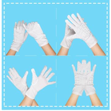 Short White Gloves tt1183
