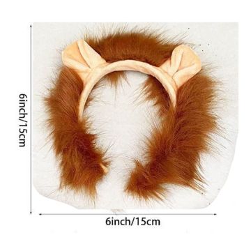 Kids and Adults Lion Costume Accessory Set - Headband Tail Gloves