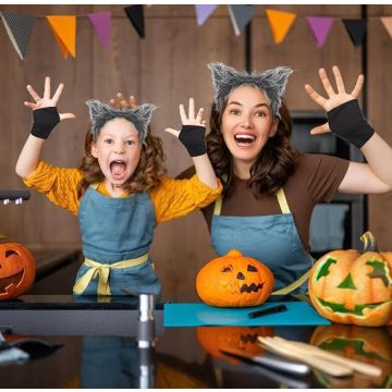 Kids and Adults Wolf Ears Tail and Paws Costume Set - 3 Piece Animal Accessory Kit