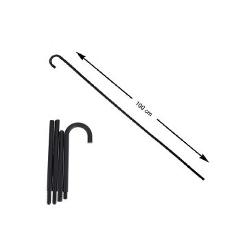 Adult Kids Black Walking Stick Costume Accessory - Adjustable Cane Prop