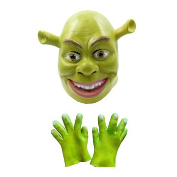 tt1217 Shrek headpiece and gloves set