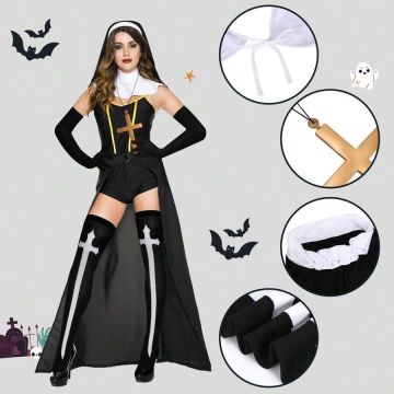 5PCS Nun Costume Set