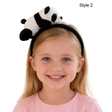 Kids and Adults Panda Headband - Plush Animal Costume Accessory