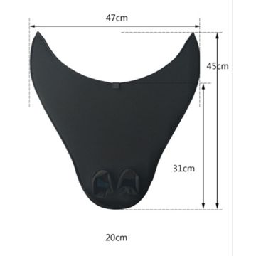 Mermaid Fin Monofin Insert - Black Swimming Tail Flipper for Costume Tails