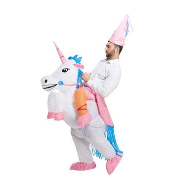 Adult Inflatable Ride-On Unicorn Costume - Carry Me Fantasy Suit