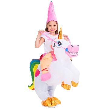 Kids Unicorn carry me inflatable costumett2018-2