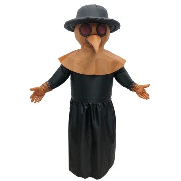 Adult Inflatable Plague Doctor Costume with Bird Mask and Hat