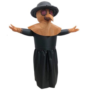 Adult Inflatable Plague Doctor Costume with Bird Mask and Hat