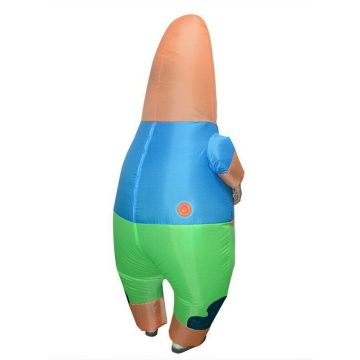 Adult Inflatable Starfish Costume - Pink Character Suit with Fan