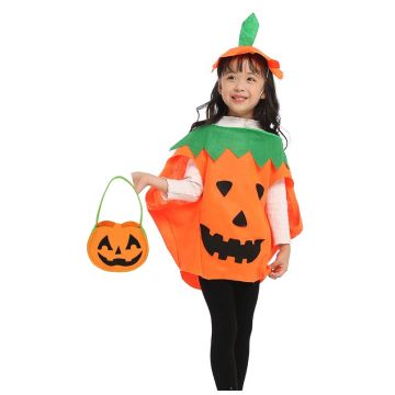 Kids Unisex Pumpkin Orange Costume tt2074