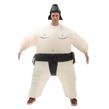 Adult Inflatable Sumo Suits - Novelty Wrestling Costume with Fan