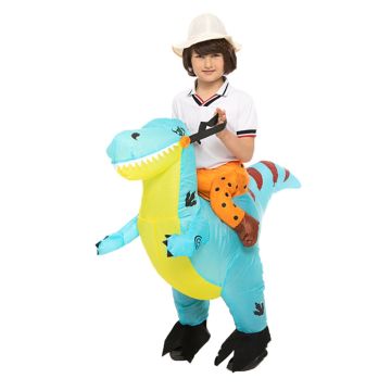 Kids Light Blue Ride on Inflatable Costume  tt2090