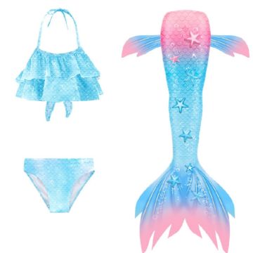 Girls Mermaid Tail Swimsuit Bikini Set tt2107