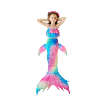 Girls Mermaid Tail Swimsuit Bikini Set  tt2108 