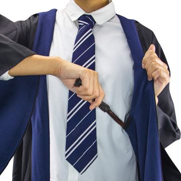 Kids Wizard Robe Costume with Tie - Blue House Student Cloak