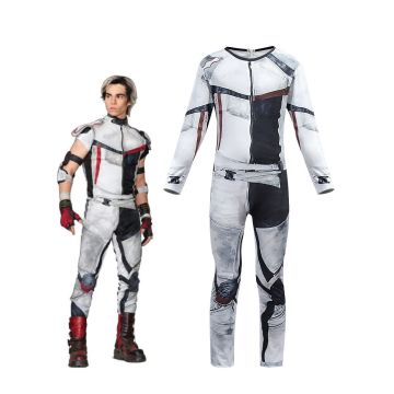 Kids Villain Heir Jumpsuit Costume with Armor Print