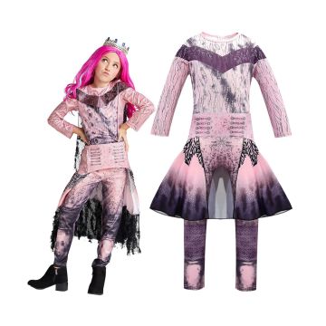 Girls Rebel Princess Jumpsuit Costume with Ombré Skirt Overlay