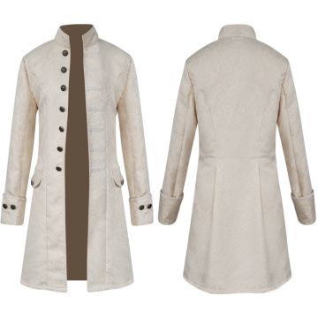3102white STEAMPUNK TAILCOAT JACKET white