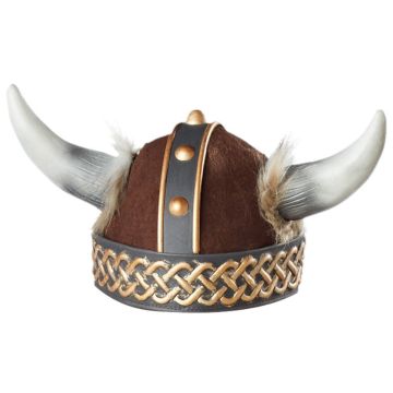 Adult Viking Costume Male - Horned Helmet Warrior Outfit with Cape