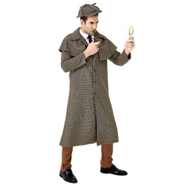 Adult Victorian Detective Costume - Mens Sherlock-Style Investigator Suit