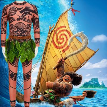 Boys Moana Maui Tattoo Costume tt3128kid_8