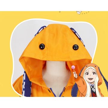 Adult Anime Rabbit Hoodie Coat - Orange Bunny Ear Hooded Jacket with Tail
