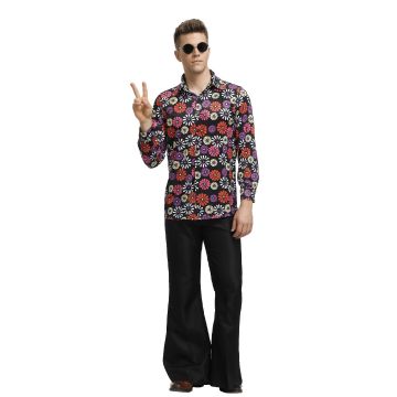 Mens 60s 70s Retro Hippie Costume tt3151