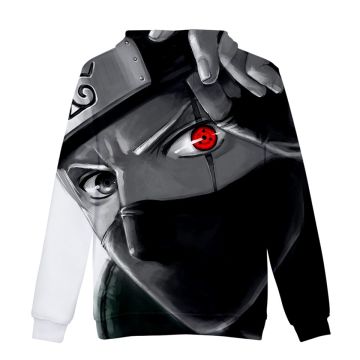 Adult Anime Ninja Sweatshirt - Masked Ninja Sharingan Hoodie with All-Over Print