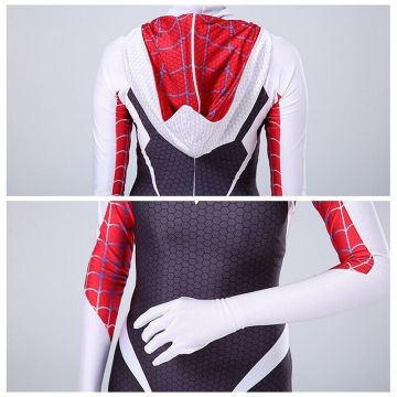 Hooded Spider Heroine Costume Adult Women - Hooded Superhero Jumpsuit