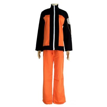 Adult Anime Ninja Anime Cosplay Costume - Orange Ninja Tracksuit Set