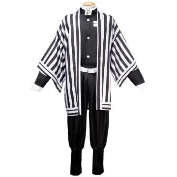 Anime Demon Slayer Kimetsu no Yaiba Iguro Obanai Costume tt3276