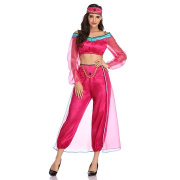 Ladies Arabian Jasmine Princess Red Costume  tt3307