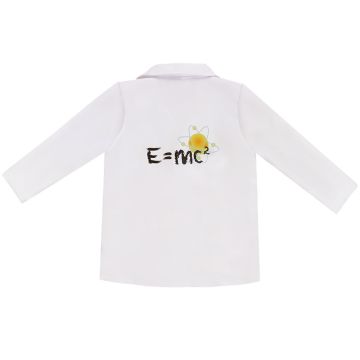 Kids Scientist Costume with Lab Coat, Wig and Tie - Famous Physicist Outfit