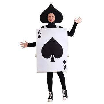 Kids and Adults Deck of Cards Costume - Alice Playing Card Guard Tunic with Hat