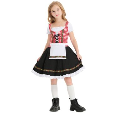 Girls Oktoberfest Beer Maid Kids Costume tt3338