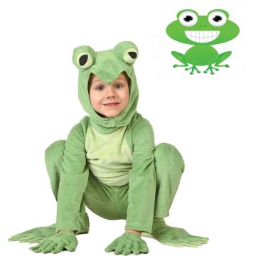 Kids Green Frog Jumpsuit Costume Onesie tt3351