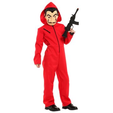 Kids Money Heist Costume Jumpsuit tt3364