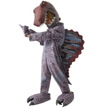 Kids Spinosaurus Dinosaur Costume with Sail, Claws and Headpiece