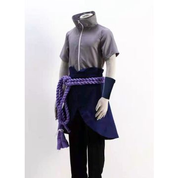Adult Anime Ninja Warrior Costume - Grey & Navy Shinobi Outfit