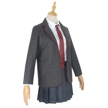 Girls Mathilda Costume - British School Uniform with Blazer, Skirt, Shirt & Tie